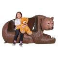 Design Toscano Brawny Grizzly Bear Bench Sculpture NE1600172